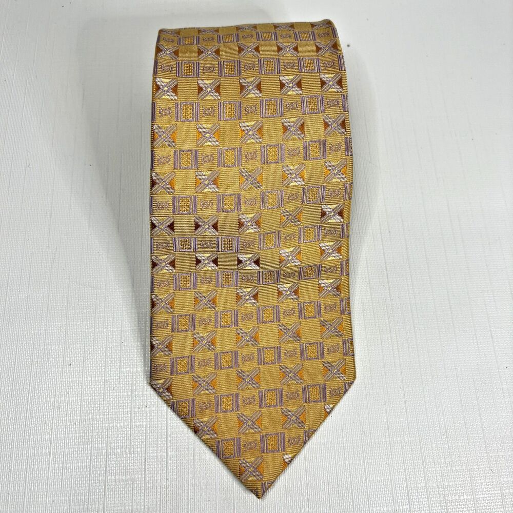 Dormeuil Mens Silk Necktie Hand Made France Designer Luxury Business Formal